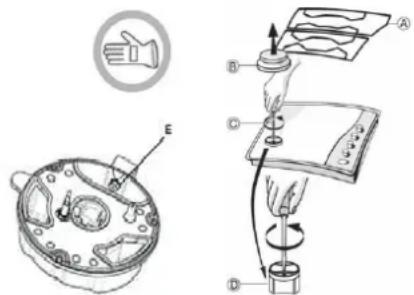 WHIRLPOOL GOW 7523/NB - A BEFECSKENDEZÖK CSERÉJE (lásd az befecskendezök röl szóló táblázatot az útmutatóban) - 1