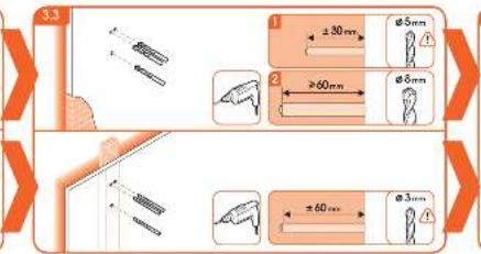 3.3 ±30 mm Ø5 mm ≥60 mm Ø8 mm ≥60 mm Ø3 mm