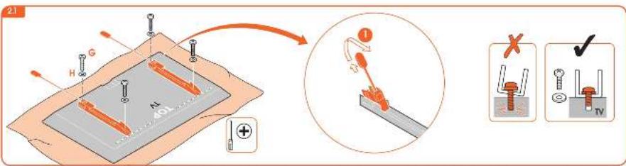 Diagram illustrating a mechanical or electrical setup with labeled components and a magnified view of a lever mechanism.