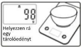 98 Helyezzen rá egy tárolóedényt