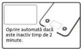 Oprire automată dacă este inactiv timp de 2 minute.