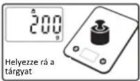 200 Helyezze rá a tárgyat