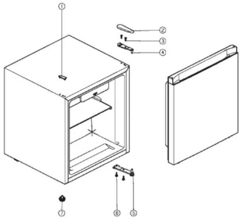 Heinner HMB-N45F+ - INVERSAREA SENSULUI DE DESCHIDERE A UŞII - 4