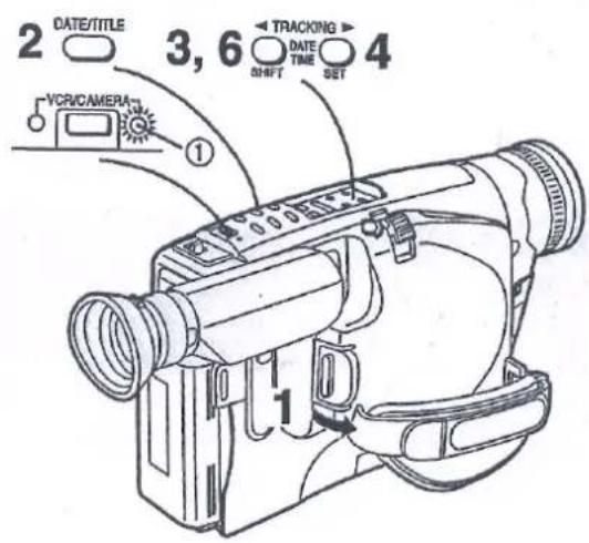 PANASONIC NV-RX67E - A vállszíj és a távvezérlő tartó rögzítése - 1