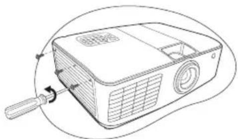 BENQ MX763 - Replacing the lamp - 12