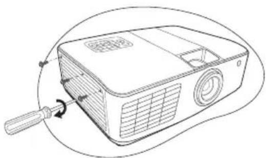 BENQ MX763 - Replacing the lamp - 2