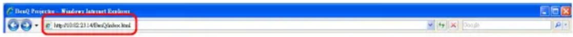 Beaq Projector - Windows Internet Explorer http://10.02.23.14/BeaQIndex.html