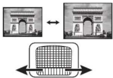 Diagram illustrating the transformation of the Triomphe in the Great Wall into a grid, with directional arrows indicating movement.