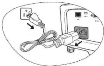 BENQ MX763 - Shutting down the projector - 2