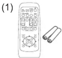 HITACHI CP-X3010NEF - Inhoud van de verpakking - 1