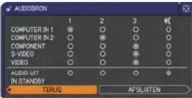 HITACHI CP-X3010NEF - AUDIO menu - 2