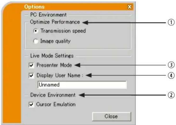 HITACHI CP-X807W - Optiemenu. - 1