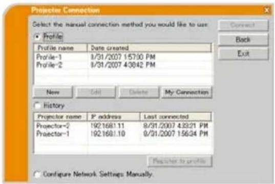 HITACHI CP-X807W - Handmatige configuratie. - 1
