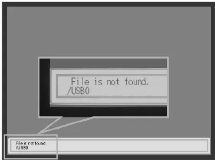 HITACHI CP-X807W - "Presentatie ZONDER PC" foutbericht - 1