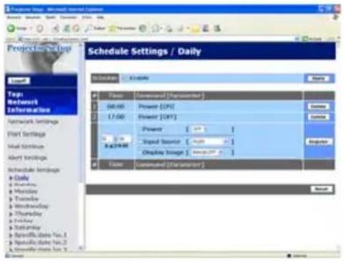 HITACHI CP-X807W - Agenda schema - 1