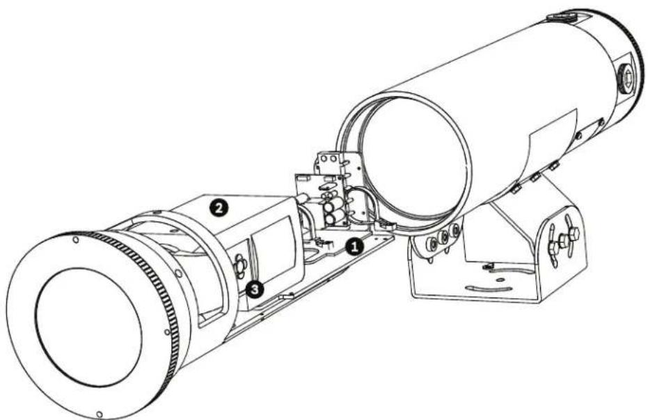 BOSCH VEN-650V05-2S3F - Removal of the Camera and Lens - 1
