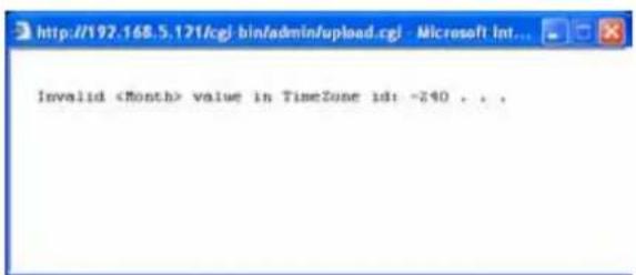 Invalid value in TimeZone 1d: -240 . . .