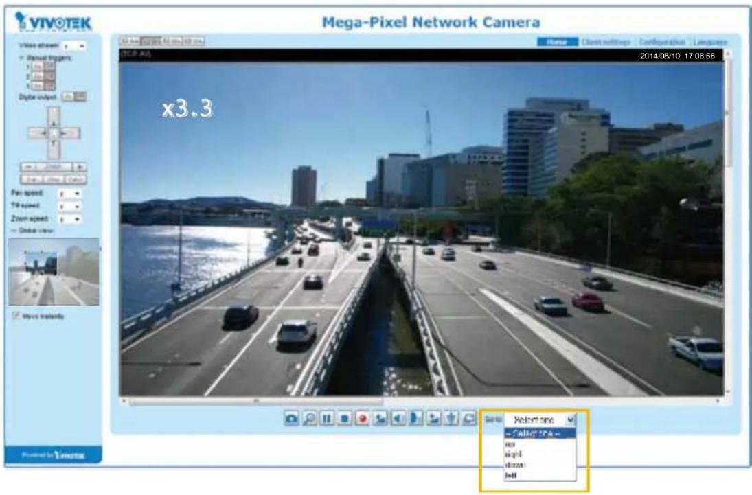 VIVOTEK Mega-Pixel Network Camera Video stream • Manual triggers: 1 2 3 4 5 Digital output x3.3 TCP-6 (A) 2014/08/10 17:08:56 For speed Time speed Zoom speed Global view Move instantly Powered by VIVOTEK Setup - Select one — Callout one — app signal diazoo Int