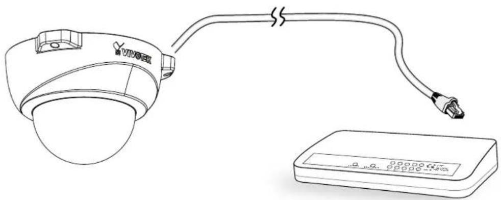Vivotek FD8138-H - When using a PoE-enabled switch - 1