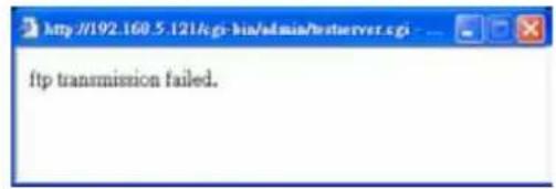 ftp transmission failed.