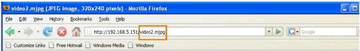 video2.mjpg (JPEG Image, 320x240 pixels) - Mozilla Firefox File Edit View History Bookmarks Tools Help http://192.168.5.151/video2.mjpg Customize Links Free Hotmail Windows Media Windows