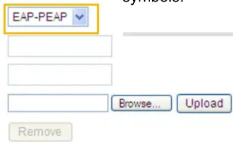 EAP-PEAP Browse... Upload Remove