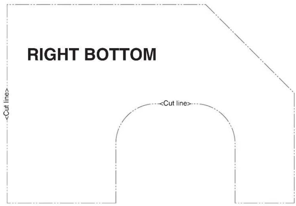 DAIKIN FTXJ25LW - PAPER PATTERN FOR BOTTOM PIPING - 1