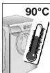 CANDY Aquamatic 100 f - WAARSCHUWING: TIJDENS HET WASPROGRAMMA KAN DE TEMPERATUUR VAN HET WATER OPLOPEN TOT 90° C. - 6