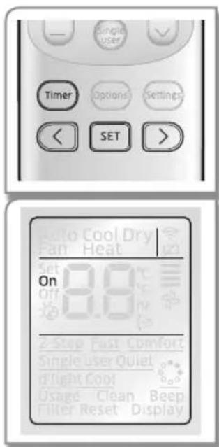 SAMSUNG AR18JRFSWWKNSE - Mengatur Timer Aktif - 1