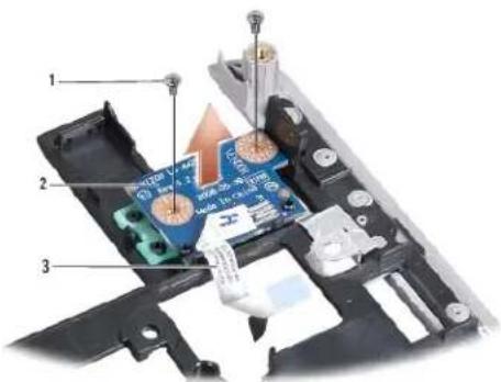 DELL Inspiron Mini 9 - Melepaskan Papan Tombol Daya - 1
