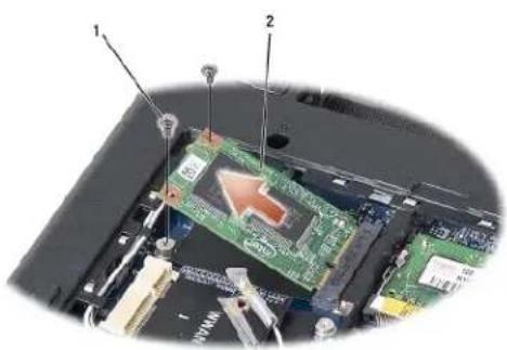 DELL Inspiron Mini 9 - Melepaskan Solid-state Drive - 1