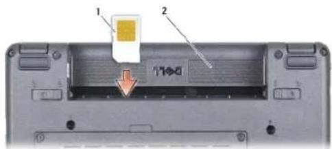 DELL Inspiron Mini 9 - Memasang SIM - 1