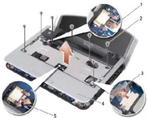 DELL Inspiron Mini 9 - Melepaskan Palm Rest - 2