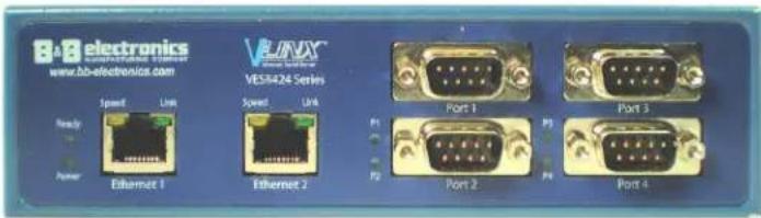 8AB electronics www.8b-electronics.com V85424 Series V85424 Speed Link Speed Link Port 1 Port 3 Ready Power Ethernet 1 Ethernet 2 Port 2 Port 4