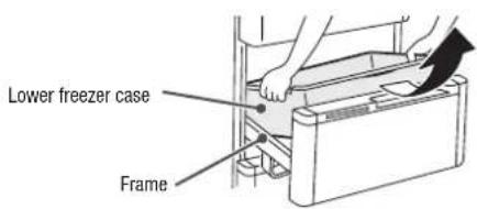 HITACHI R-D6800N - G Slimline slide case, slide case and lower freezer case (Lower Freezer) - 2