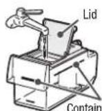 HITACHI R-D6800N - Open the lid and add water. - 1