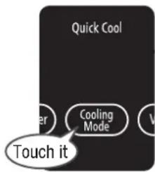 HITACHI R-D6800N - Touch 📄 on to turn on “Quick Cool” indicator lamp. - 1
