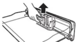 HITACHI R-D6800N - Peel off the seal from the Fresh Cassette in the Vacuum Compartment. - 1