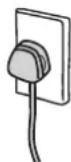 HITACHI R-D6800N - Connect the power plug firmly to a power outlet. - 1