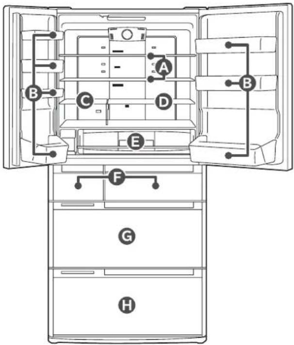 HITACHI R-D6800N - Caution - 1