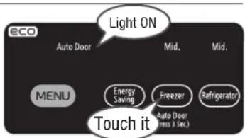 HITACHI R-D6800N - Set the AUTO DOOR - 1