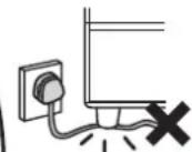 HITACHI R-D6800N - Handling the power and power cable - 4