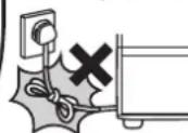 HITACHI R-D6800N - Handling the power and power cable - 5