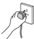 HITACHI R-D6800N - Unplug the power cord from the outlet. - 1