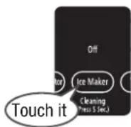 HITACHI R-D6800N - Touch ☐: Vak; on to turn on "Off" indicator lamp. - 1