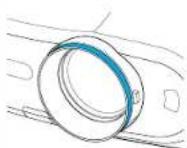 TOSHIBA TLP791 - Adjust the picture size by turning the zooming lever. - 1