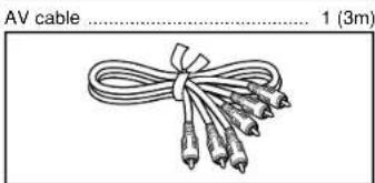 AV cable .... 1 (3m)