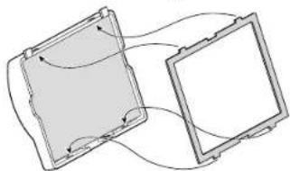 TOSHIBA TLP791 - Assemble the air filter. - 1
