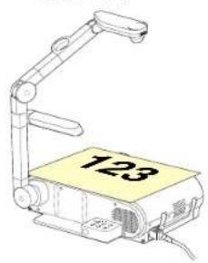 TOSHIBA TLP791 - Set a document to be projected. - 1