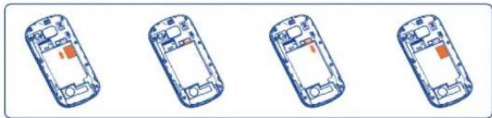 TCL I888 - 插入或取出存储卡: - 1